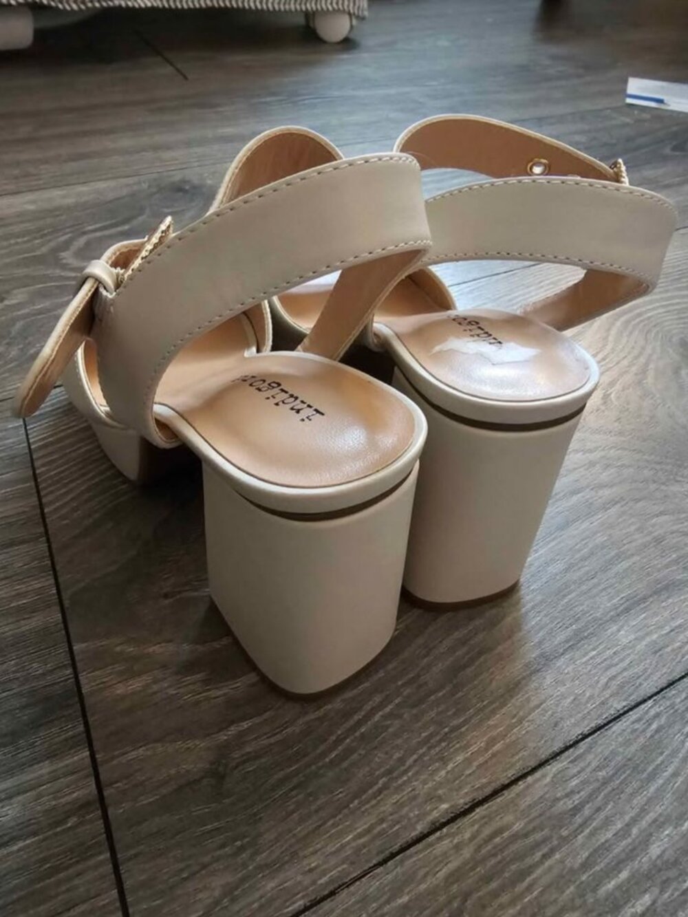 Cream Platform Heels - Picture 3 of 4